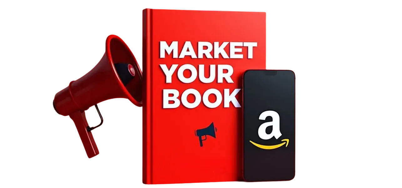 A book titled Become a Bestseller next to a smartphone displaying a coaching session.